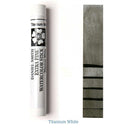 Daniel Smith watercolor stick with a Titanium White color swatch on a white background