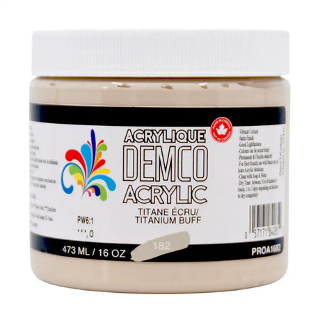 Demco Acrylic Paint 473ml/16oz Jars
