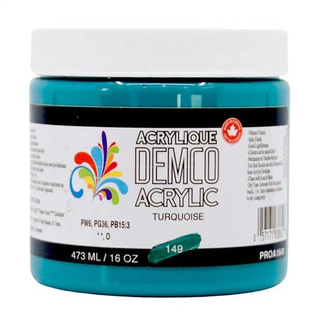 Demco Acrylic Paint 473ml/16oz Jars