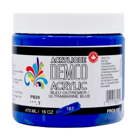 Demco Acrylic Paint 473ml/16oz Jars