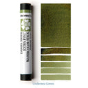 Daniel Smith Undersea Green watercolor stick with color swatches on a white background