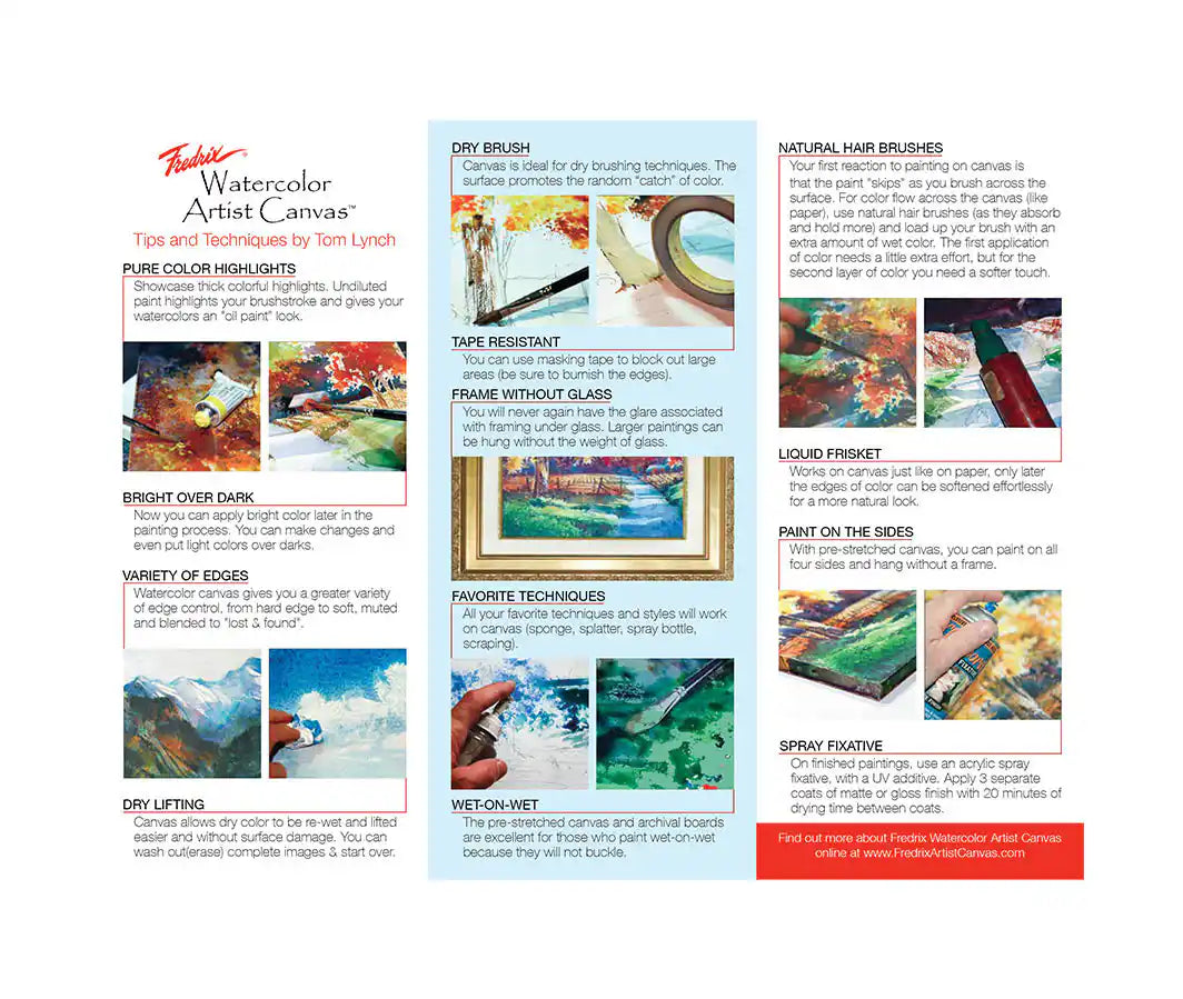 Fredrix Watercolour Cotton Canvas Boards