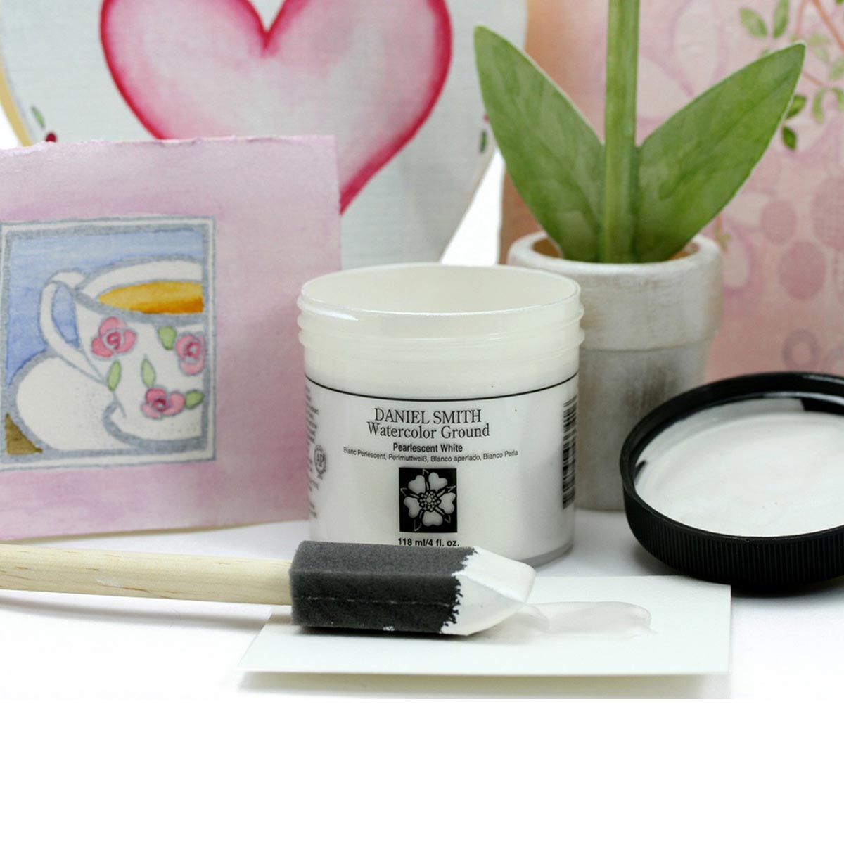Daniel Smith Watercolour Ground Titanium White 4oz Jar