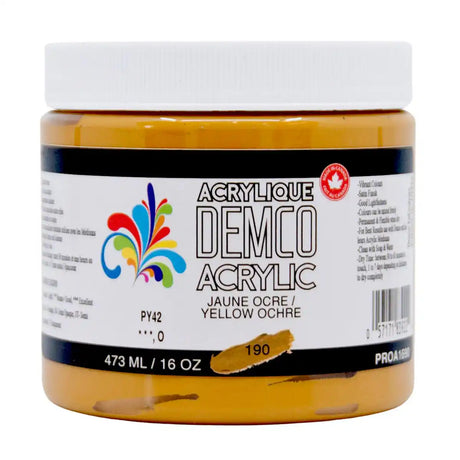 Demco Acrylic Paint 473ml/16oz Jars
