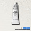Winsor & Newton Oil Paint Tube Zinc White 37ml on a textured background