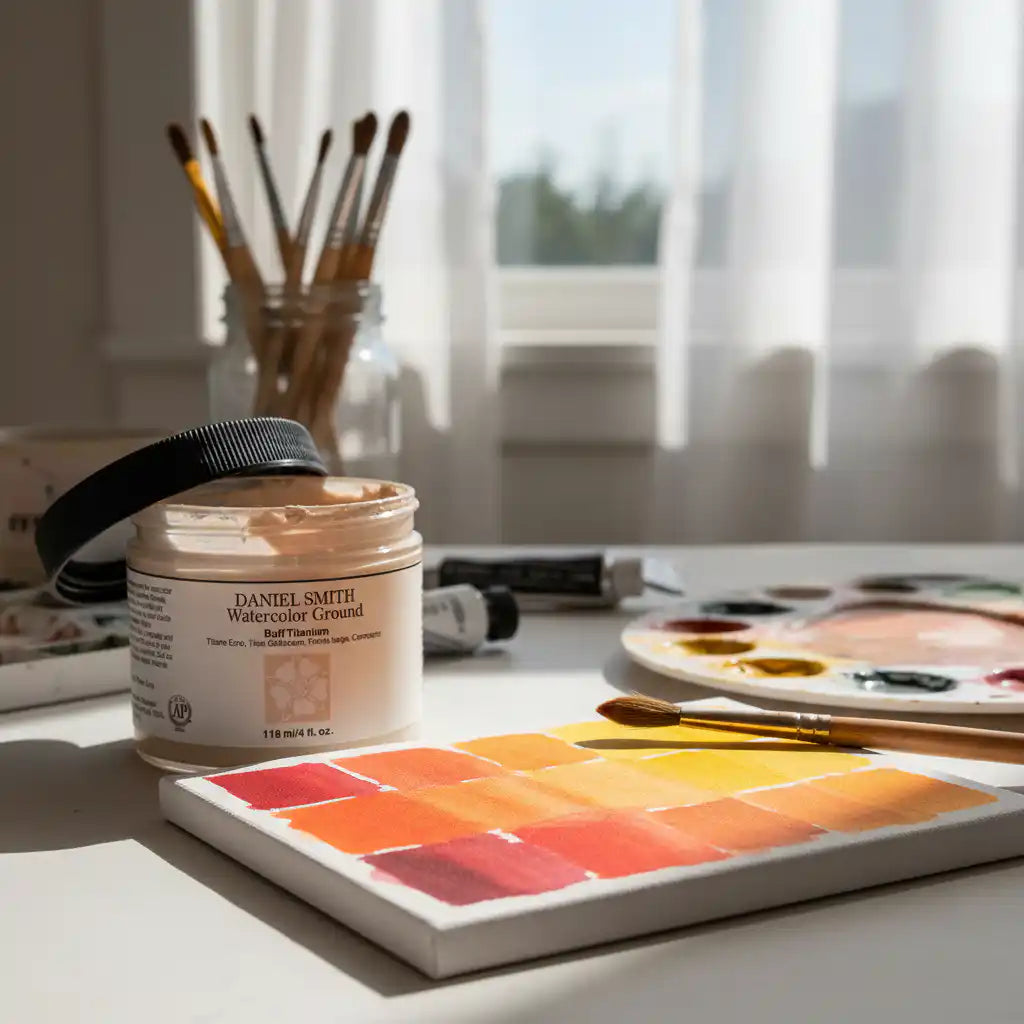Daniel Smith Watercolour Ground Buff Titanium White 4oz Jar - King's Framing & Art Gallery