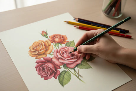 Polychromos Artists' Colour Pencils  drawing demo