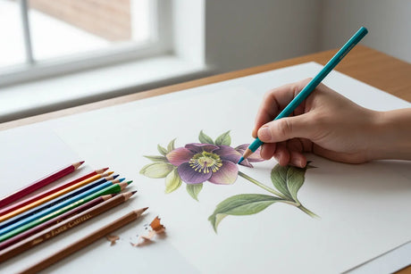 Polychromos Artists' Colour Pencils drawing demo