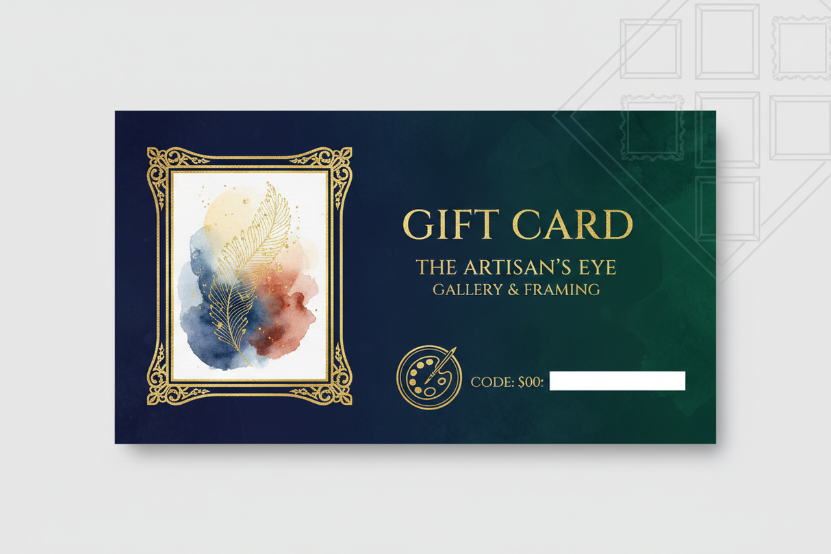 Premium Art Gallery Gift Card Design