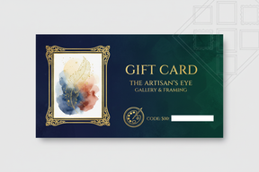 Premium Art Gallery Gift Card Design
