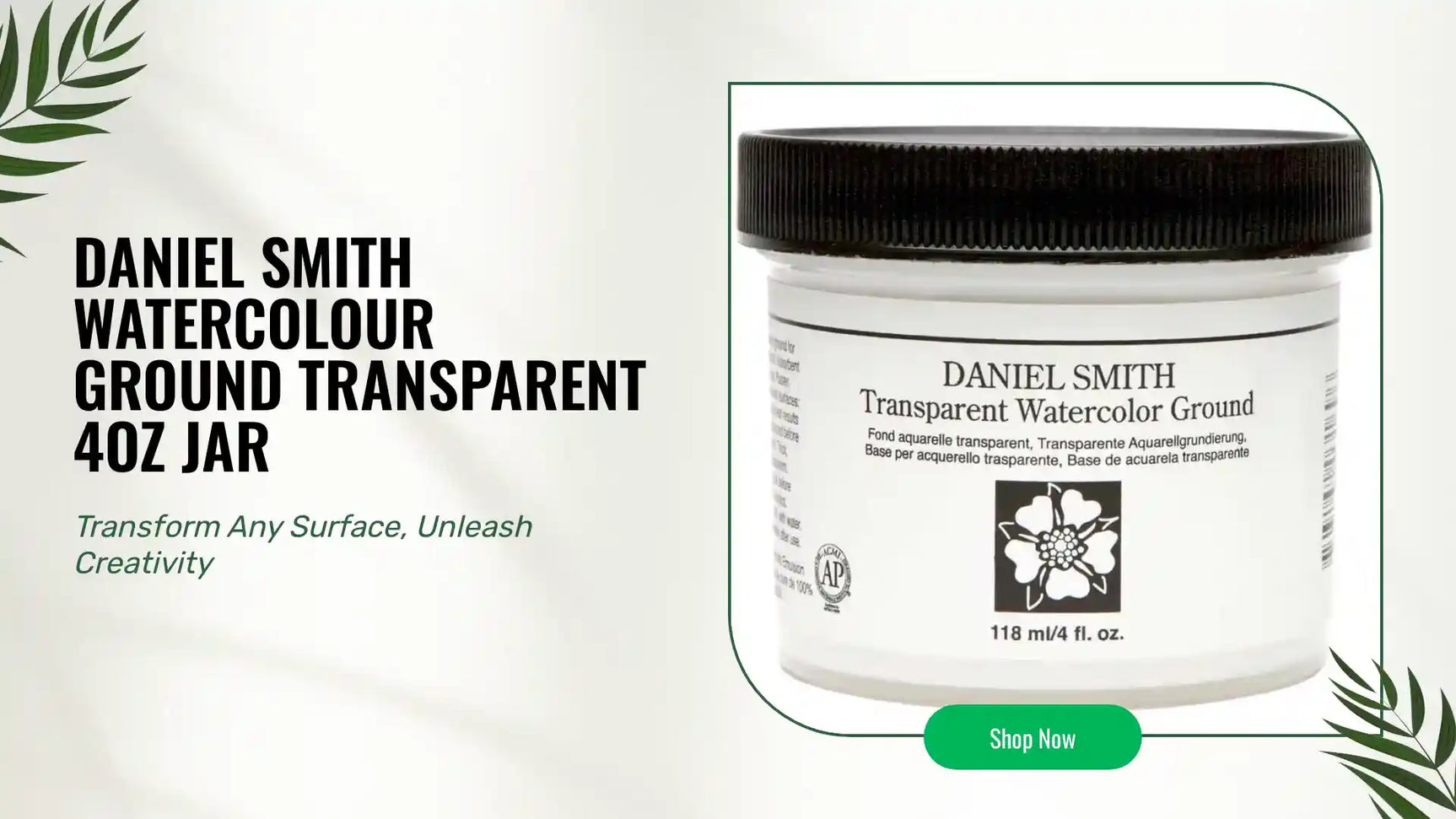 Daniel Smith Watercolour Ground Transparent 4oz Jar by@Outfy