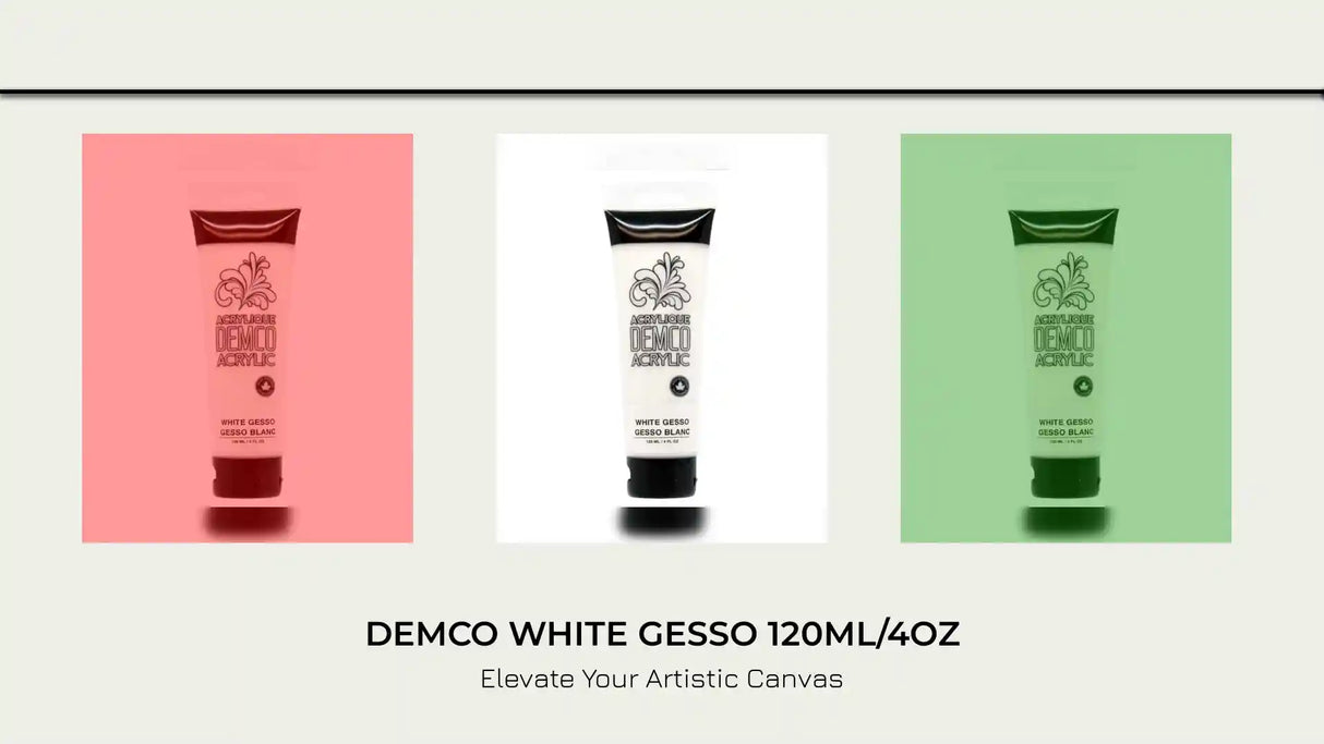 Demco White Gesso 120ml/4oz by@Outfy