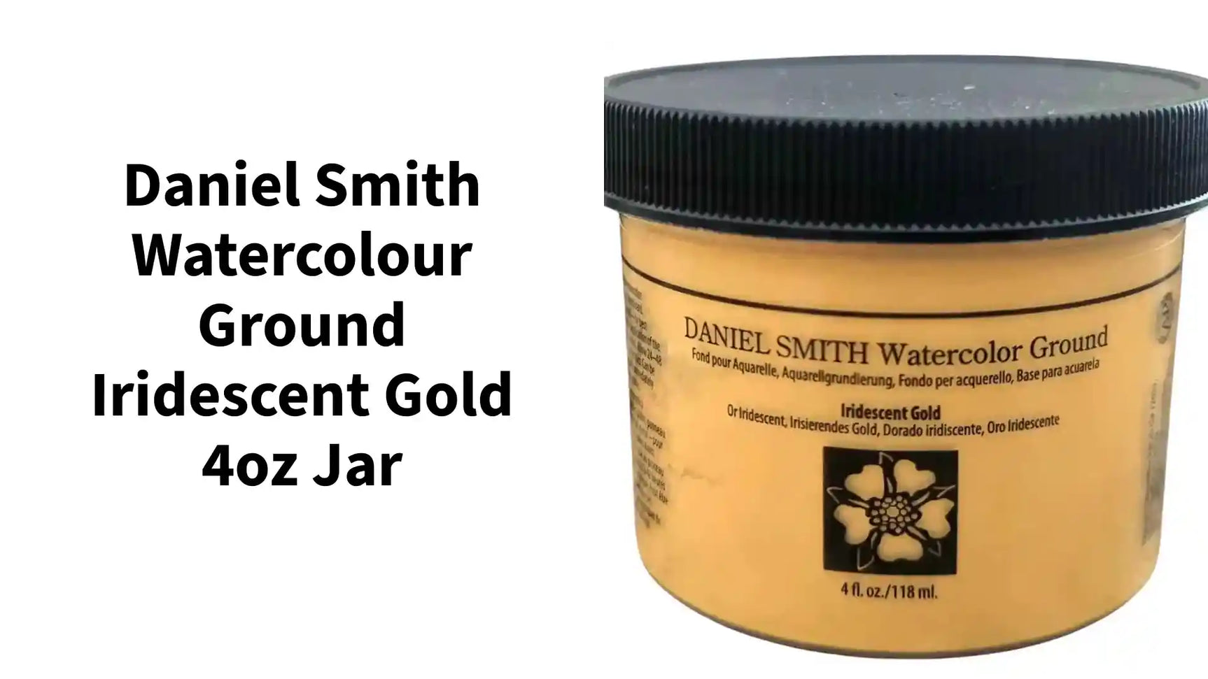 Daniel Smith Watercolour Ground Iridescent Gold 4oz Jar by@Outfy