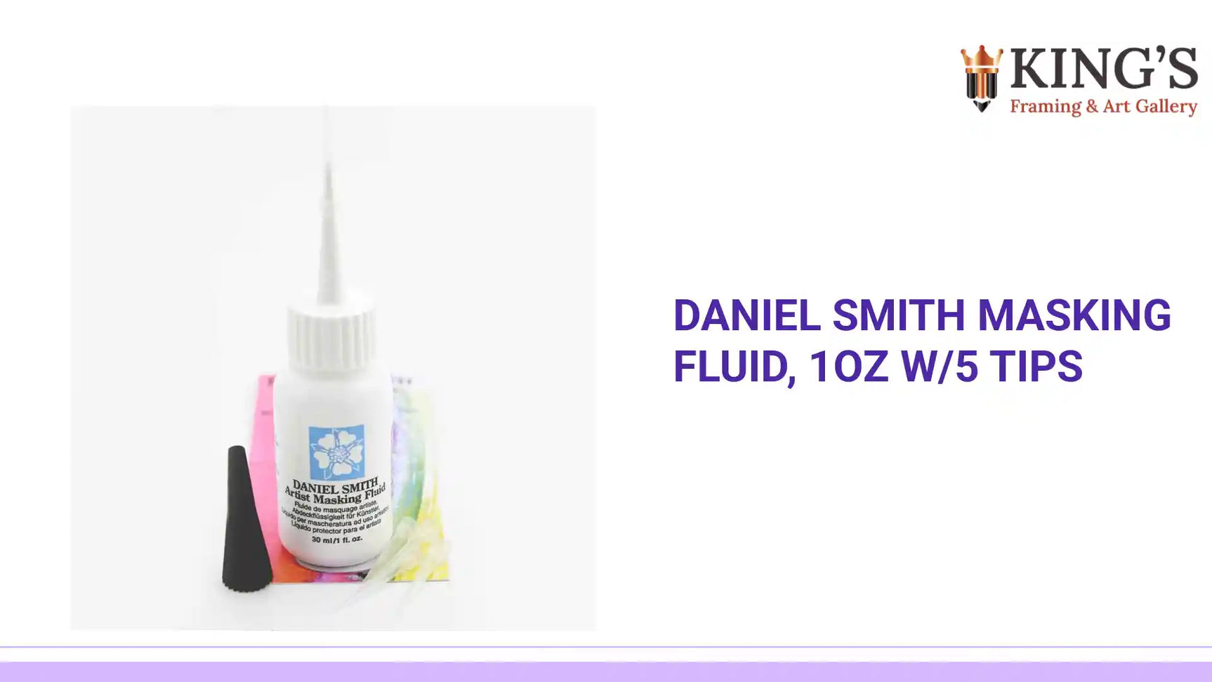 Daniel Smith Masking Fluid, 1oz W/5 Tips by@Outfy