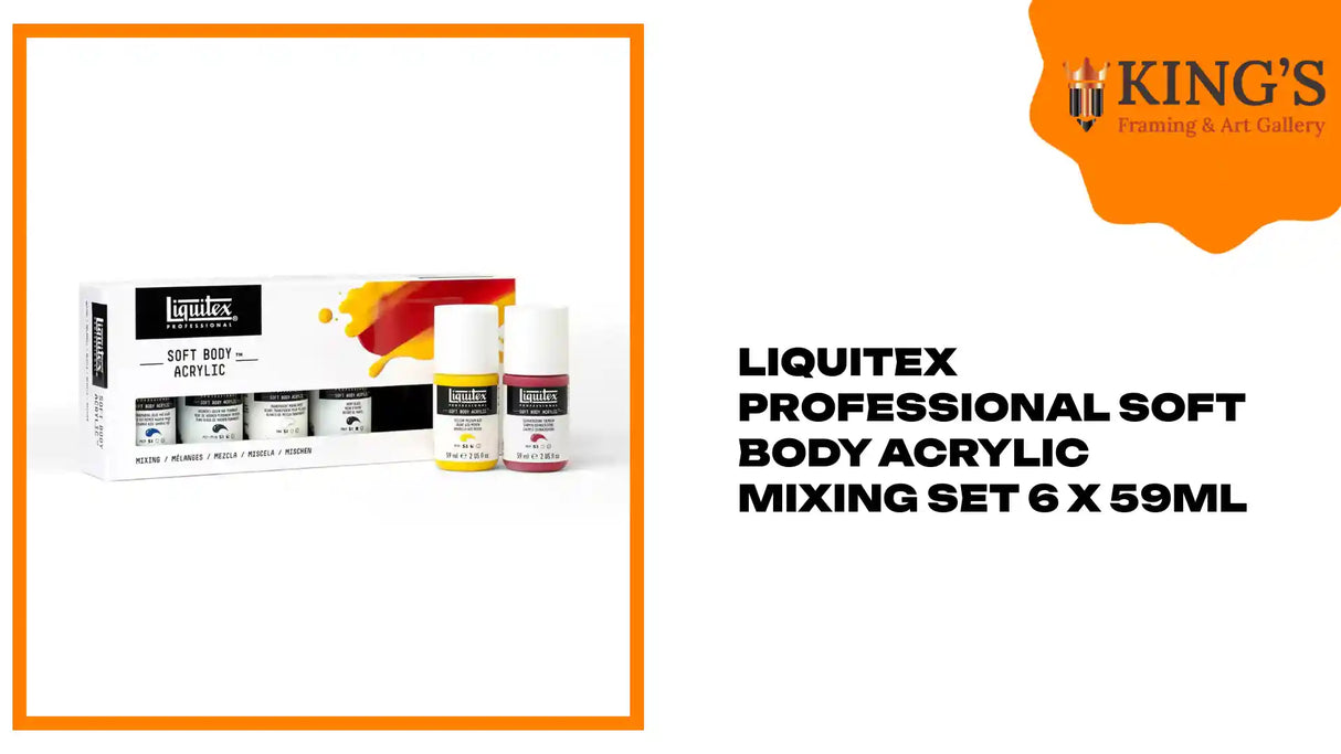 Liquitex Professional Soft Body Acrylic Mixing Set 6 x 59ml by@Outfy