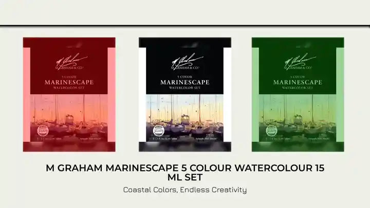 M Graham Marinescape 5 Colour Watercolour 15 ml Set by@Outfy