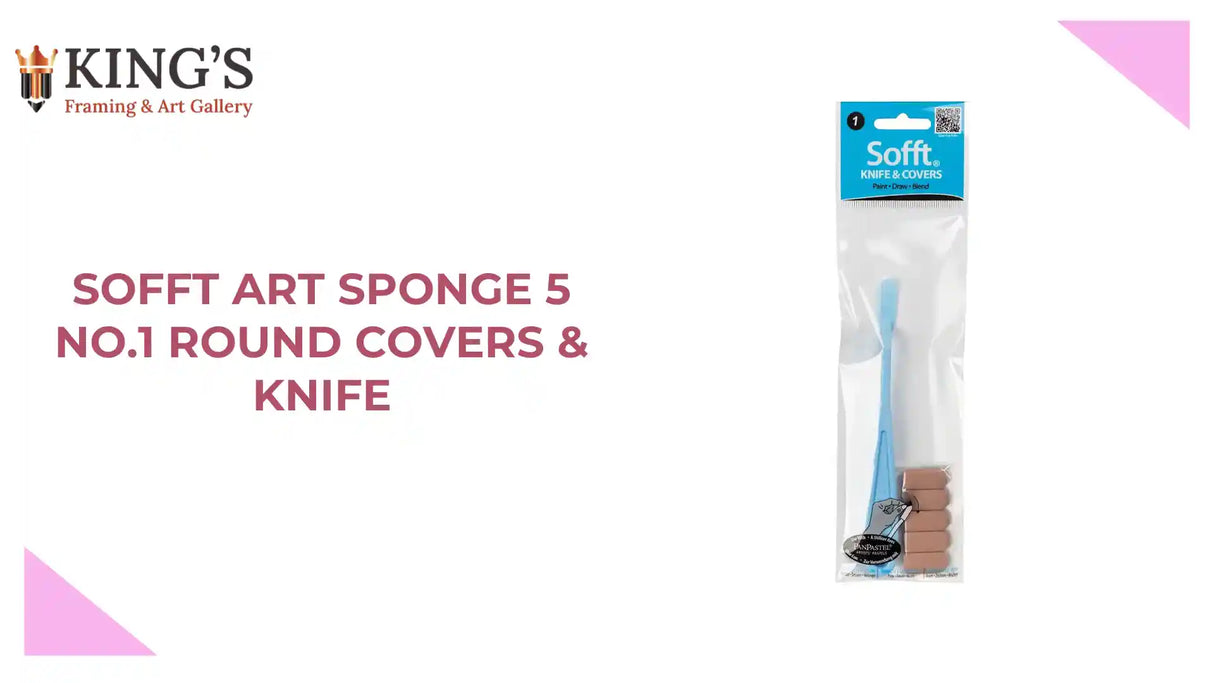 Sofft Art Sponge 5 No.1 Round Covers &amp; Knife by@Outfy