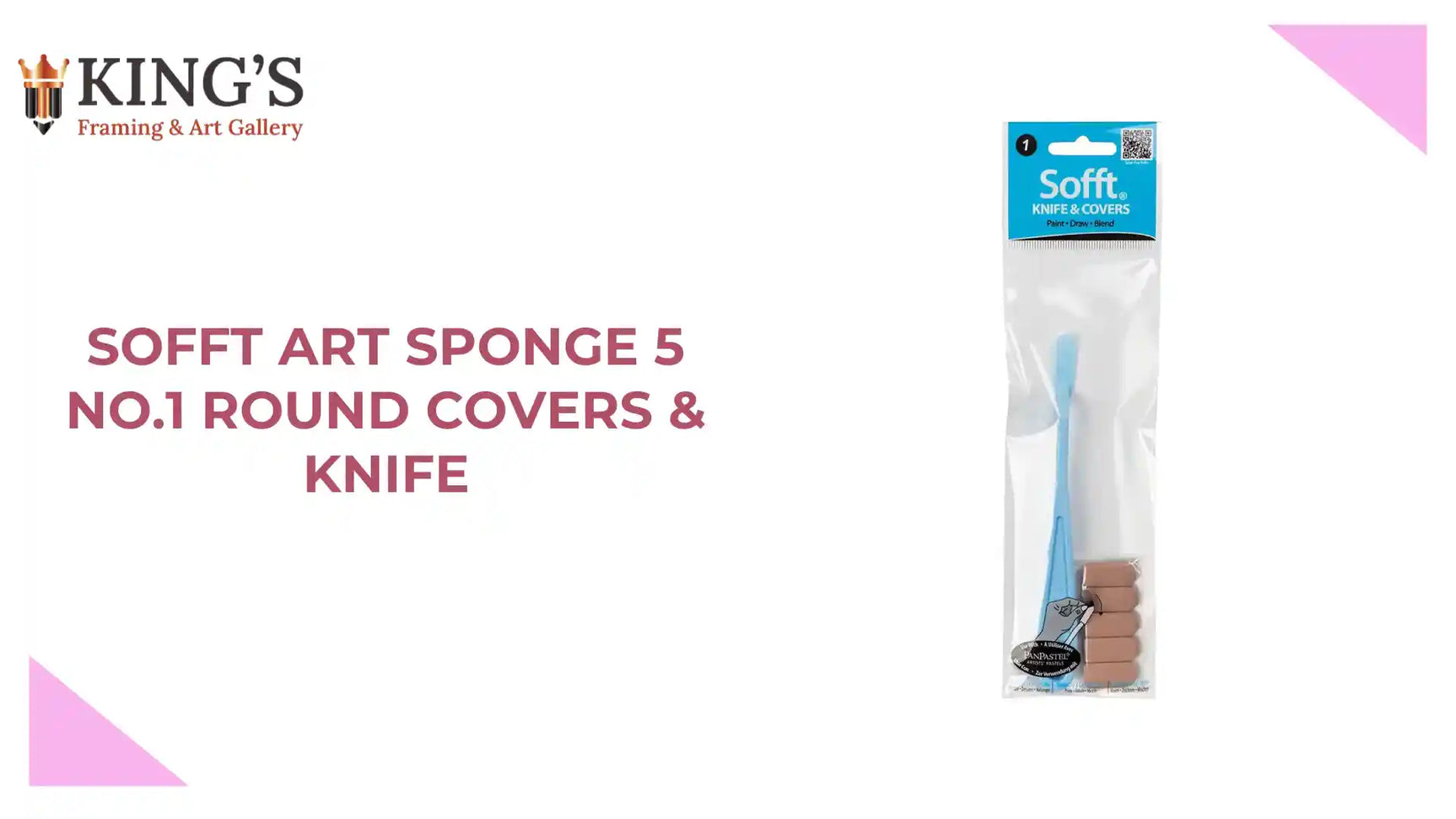 Sofft Art Sponge 5 No.1 Round Covers & Knife by@Outfy