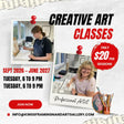 Tuesday Art Class 6 pm - 9 pm