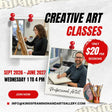 Wednesday Art Class  1 pm - 4 pm
