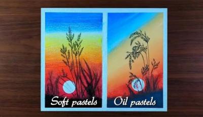 Oil Pastels vs Soft Pastels: Understand 4 Differences and Drawing Techniques